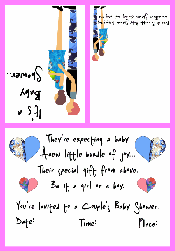 Couples Baby Shower Invitation 2B